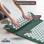 Hana© Tapis d'acupuncture avec coussin - pour un soulagement efficace de la douleur