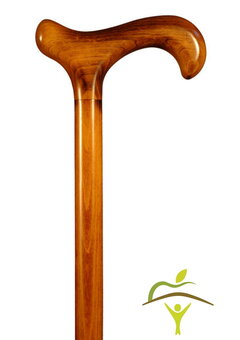 Bâton de marche Finna Fritz, hauteur fixe, hêtre flammé