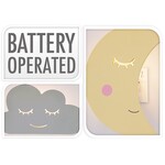 Lampe enfant lune avec télécommande