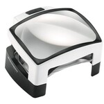 Loupe sur pied avec lumière LED pour une lecture confortable