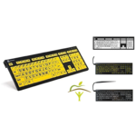 Clavier avec touches à contraste élevé