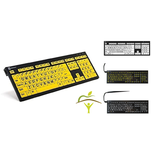 Clavier avec touches à contraste élevé