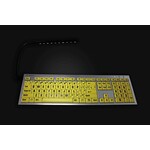 Clavier avec touches à contraste élevé