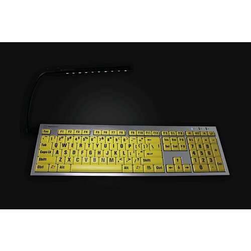 Clavier avec touches à contraste élevé