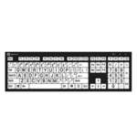 Clavier avec touches à contraste élevé