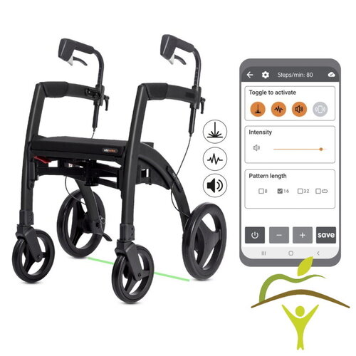 Rollz Rhythm Rollator équipé d'un système révolutionnaire pour les patients atteints de la maladie de Parkinson