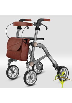 Déambulateur compact à double pliage