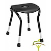 Let's Shower noir - Tabouret de douche compact qui s'adapte partout