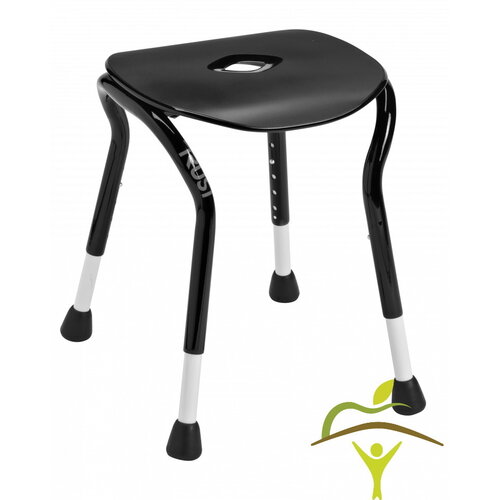 Let's Shower noir - Tabouret de douche compact qui s'adapte partout