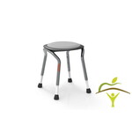 Let's Frisbee noir - Tabouret de douche design avec siège rotatif