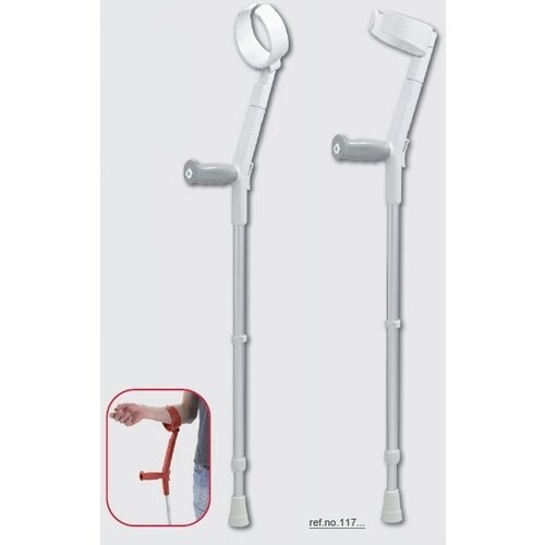 Béquilles Safe-In-Soft avec accoudoir "fermé" et poignée souple ergonomique