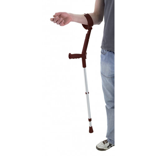 Béquilles Safe-In-Soft avec accoudoir "fermé" et poignée souple ergonomique