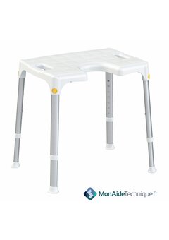 Tabouret de douche avec ouverture