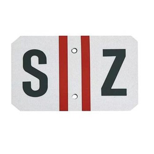 Plaque d'immatriculation malvoyant/malentendant