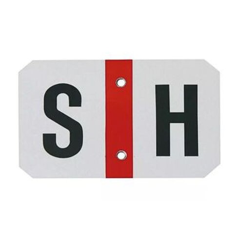 Plaque d'immatriculation malvoyant/malentendant