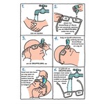 Lunettes pour une administration facile des gouttes ophtalmiques