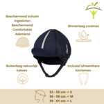 Bonnet côtelé - Hardy Platin/Bleu Marine