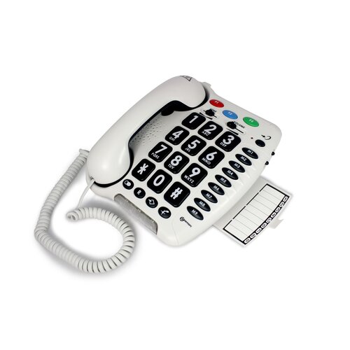 Combiné fixe avec amplification auditive réglable