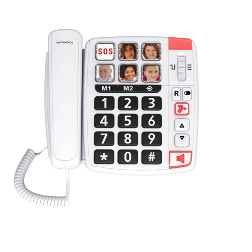 Téléphone combiné avec 6 touches photo