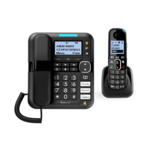 Combo téléphone 1 avec combiné et 1 sans fil