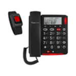 Téléphone combiné avec bande d'alarme