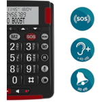 Téléphone combiné avec bande d'alarme
