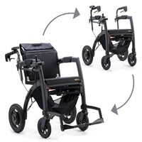 Rollz Motion Electric - Combo déambulateur et fauteuil roulant électrique