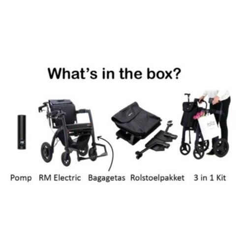 Rollz Motion Electric - Combo déambulateur et fauteuil roulant électrique