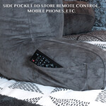 Coussin de lecture avec appui-tête et dossier amovibles 21"