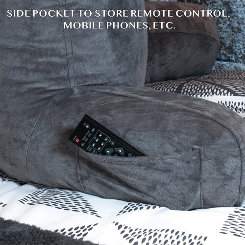 Coussin de lecture avec appui-tête et dossier amovibles 21"