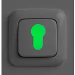 Autocollants Glow in the Dark pour trou de serrure et interrupteur - 3 pièces