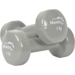 Haltères enduites néoprène 5,0 kg - gris (par 2)