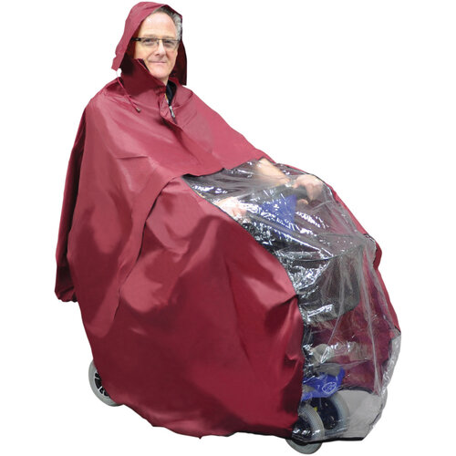 Poncho de pluie complet pour scooter ou fauteuil roulant