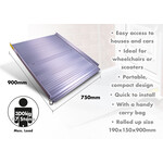 Rampe en aluminium enroulable
