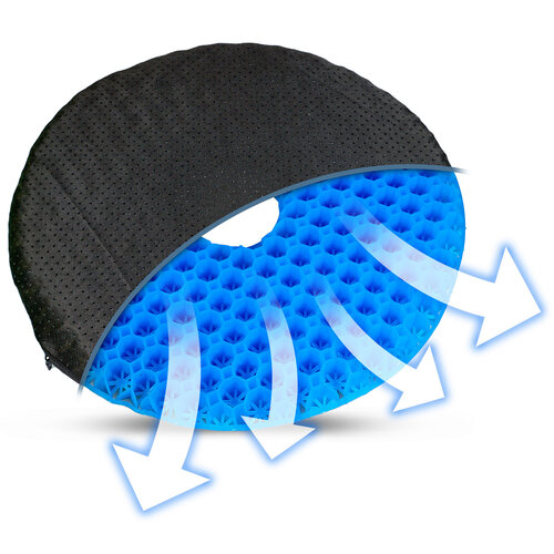 Coussin de siège en anneau de gel