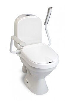 Surélévation de toilettes Hi-Loo fixe avec accoudoir