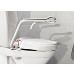 Surélévation de toilettes Hi-Loo fixe avec accoudoir