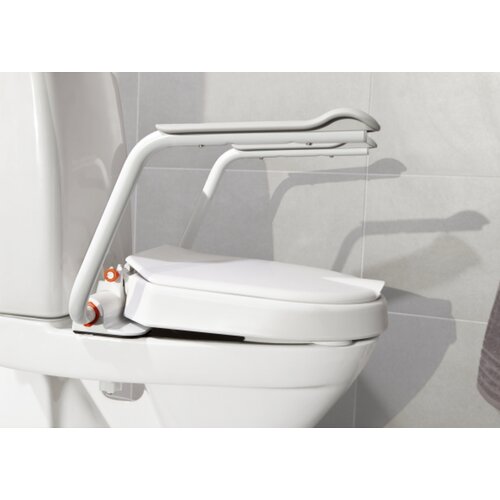 Surélévation de toilettes Hi-Loo fixe avec accoudoir