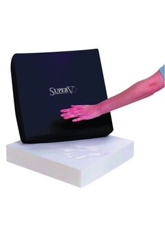 Coussin d'assise anti-escarres en mousse viscoélastique