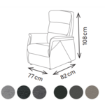 Fauteuil inclinable à 2 moteurs Gcare Confort Medium