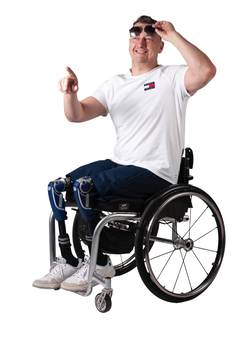 Short classique pour fauteuil roulant - bleu cobalt