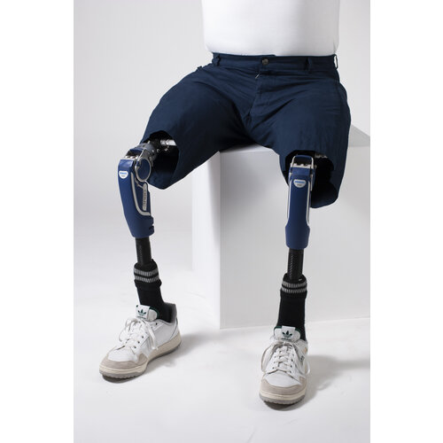 Short classique pour fauteuil roulant - bleu cobalt