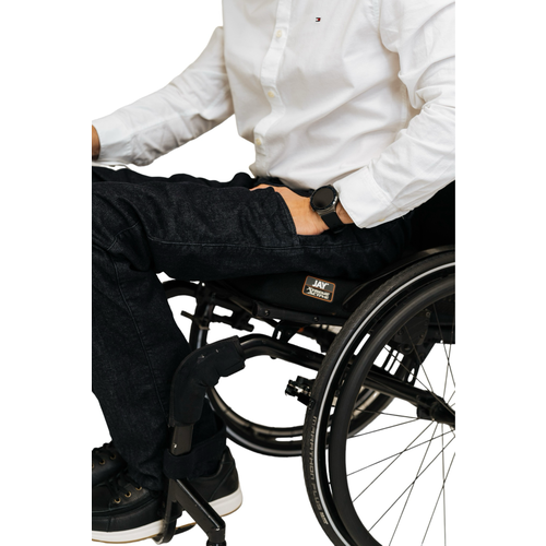 Pantalon thermique pour fauteuil roulant coupe slim - jeans foncés