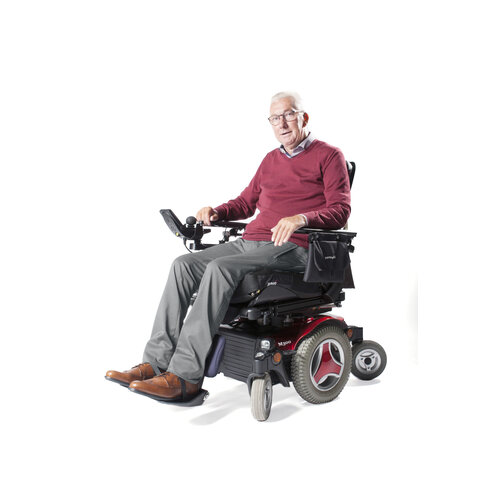 Pantalon classique pour fauteuil roulant - laine gris clair