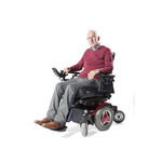 Pantalon classique pour fauteuil roulant - laine gris clair