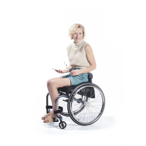 Short pour fauteuil roulant avec crochet et œillet - coton vert