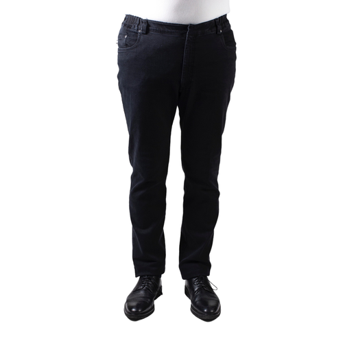 Pantalon 5 poches avec élastique - jean noir