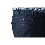 Pantalon 5 poches avec élastique - jean foncé