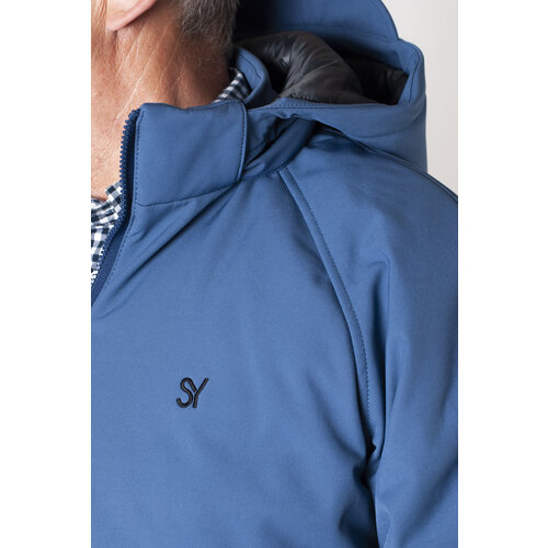 Veste d'hiver avec fermeture éclair magnétique - bleu