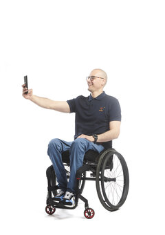 Pantalon pour fauteuil roulant coupe classique - bleu jeans